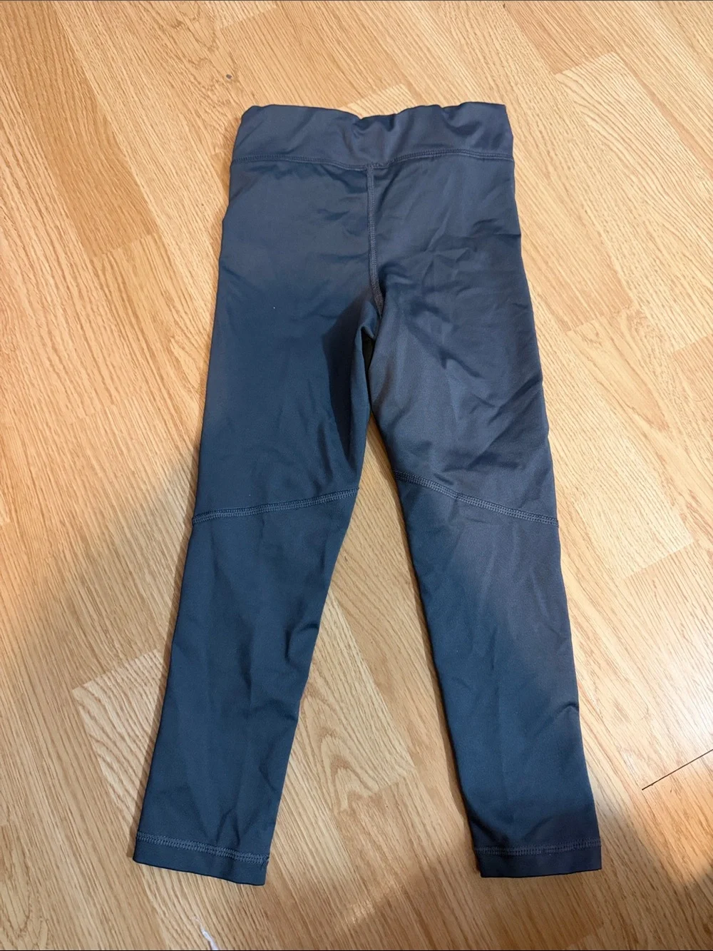 Old Navy Active Girls XS Gray Blue Athletic Performance Leggings Ruched Waist